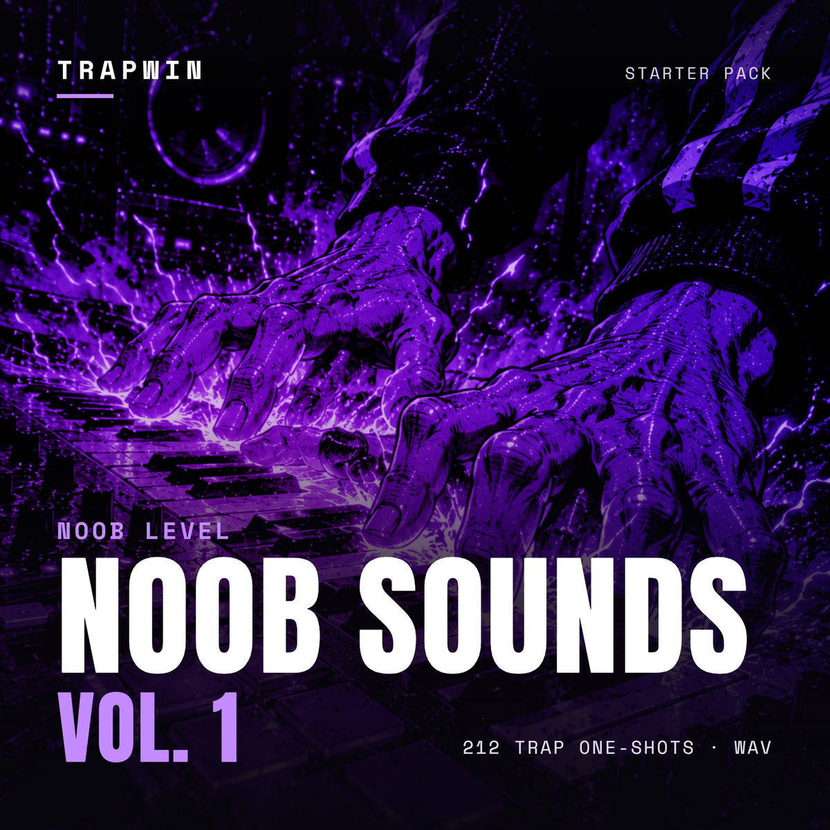 Noob Sounds Vol. 1 – trap one-shot starter pack cover
