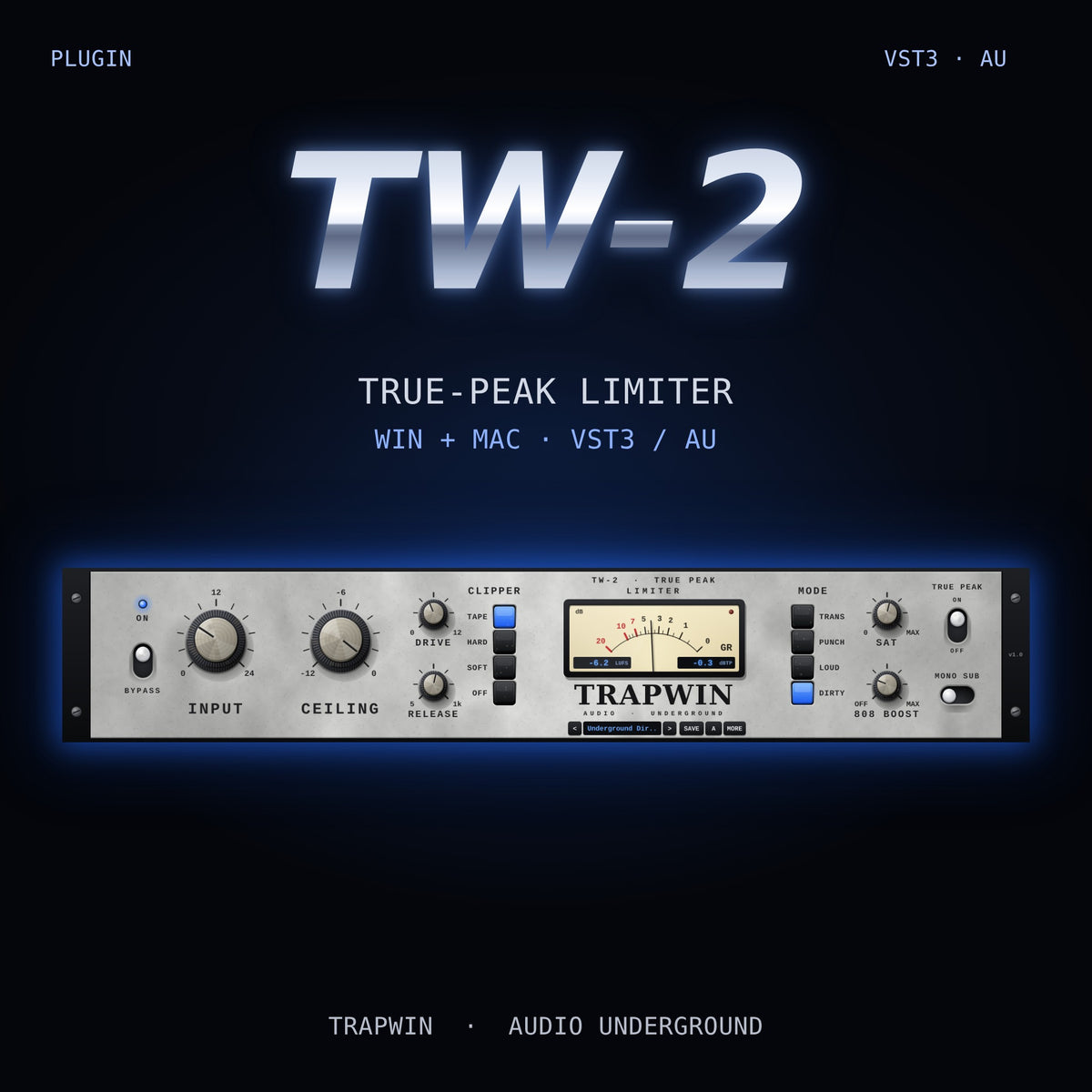 TrapWin TW-2 True-Peak Limiter plugin