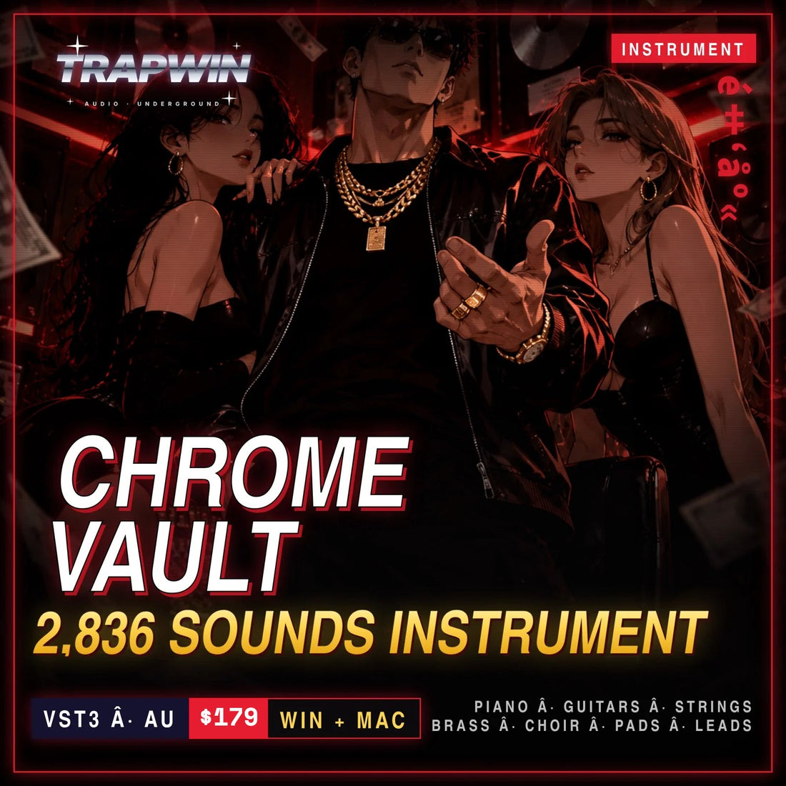 TrapWin CHROME VAULT - Trap Instrument Plugin (VST3 / AU)