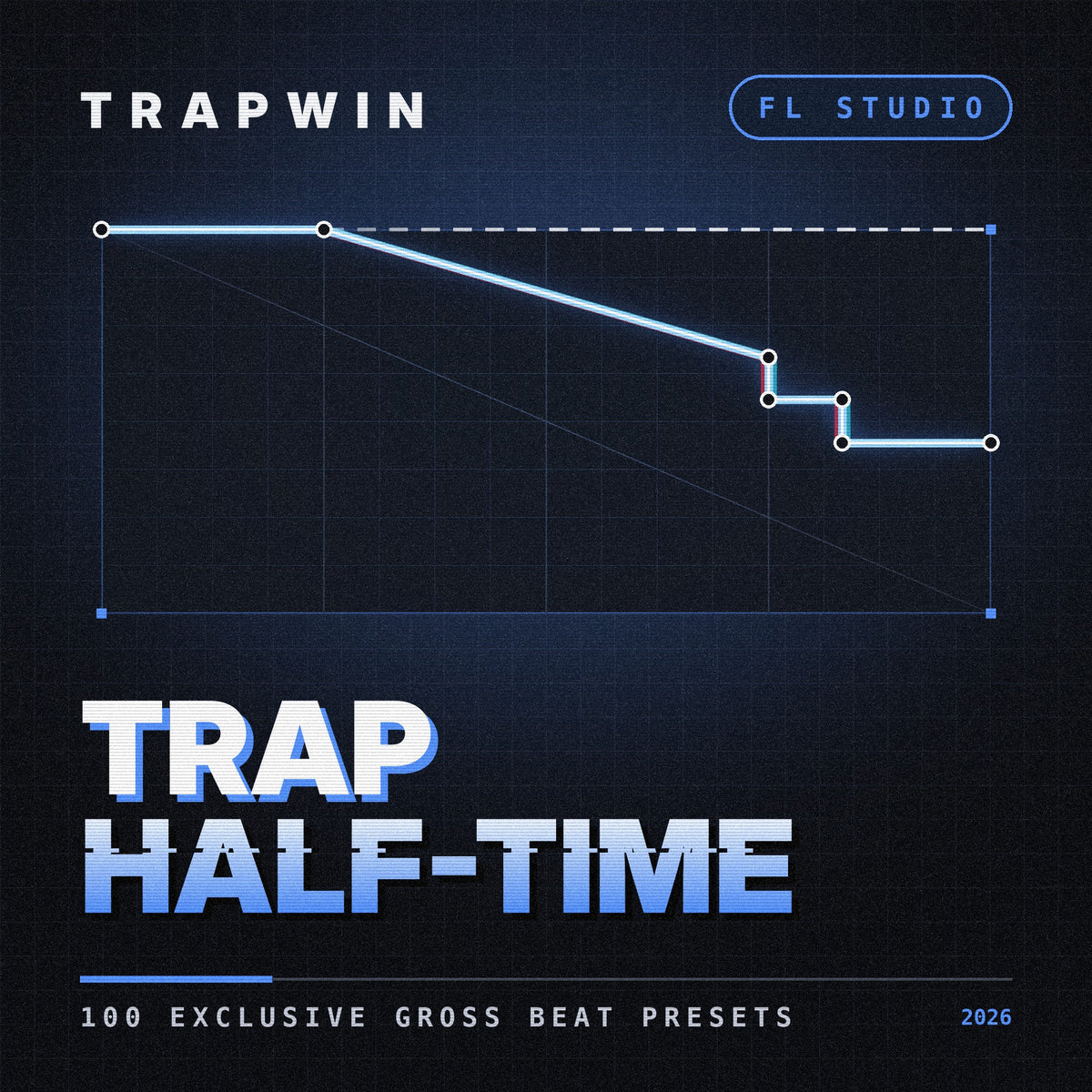 TrapWin Gross Beat Trap Half-Time - 100 presets