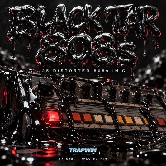 BLACK TAR 808s distorted 808 pack cover