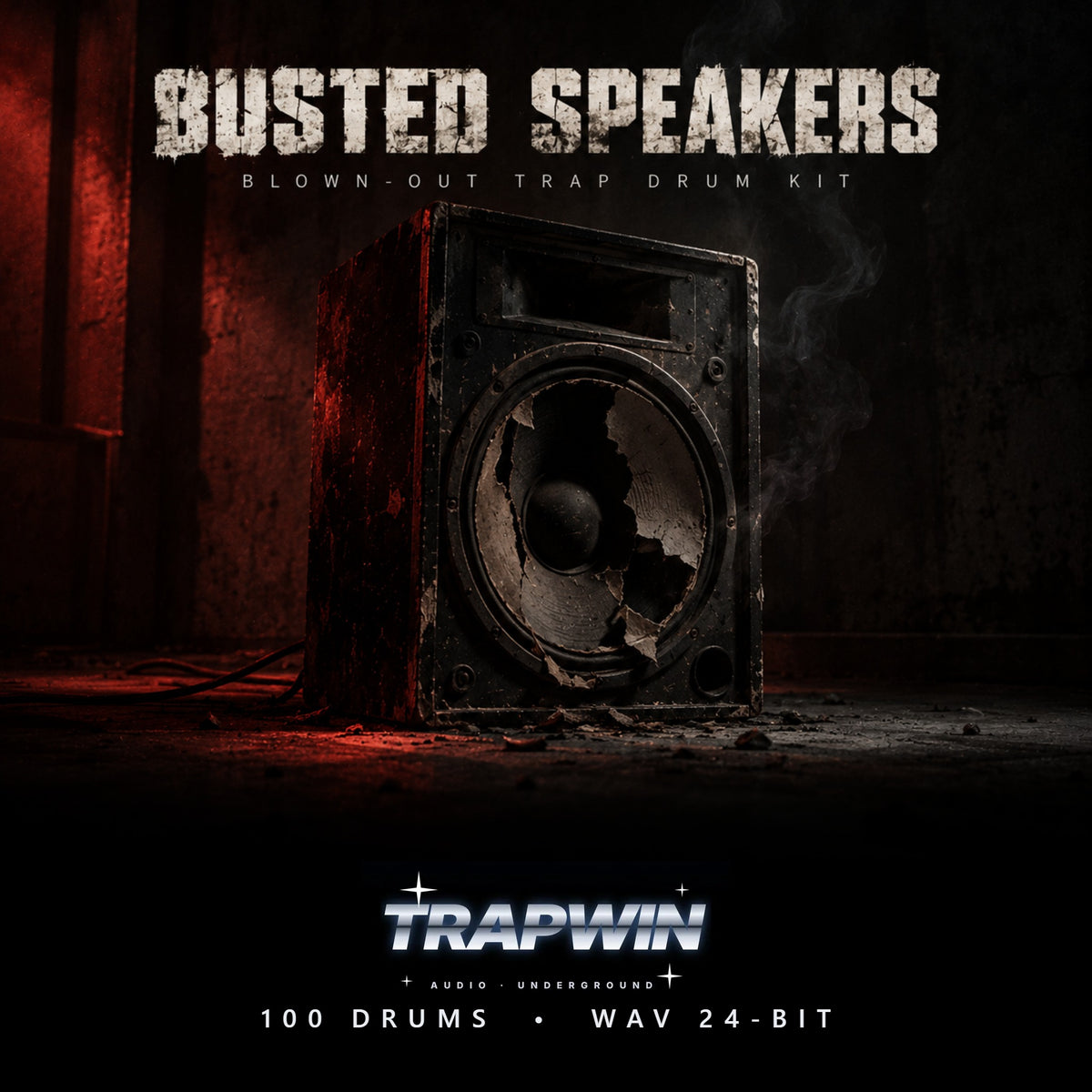 BUSTED SPEAKERS - Blown-Out Trap Drum Kit cover