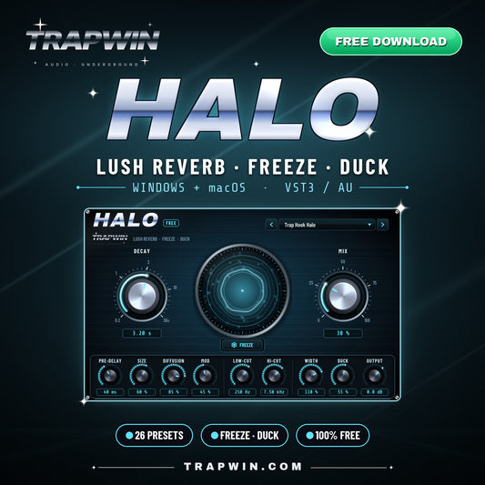 TrapWin HALO free reverb plugin