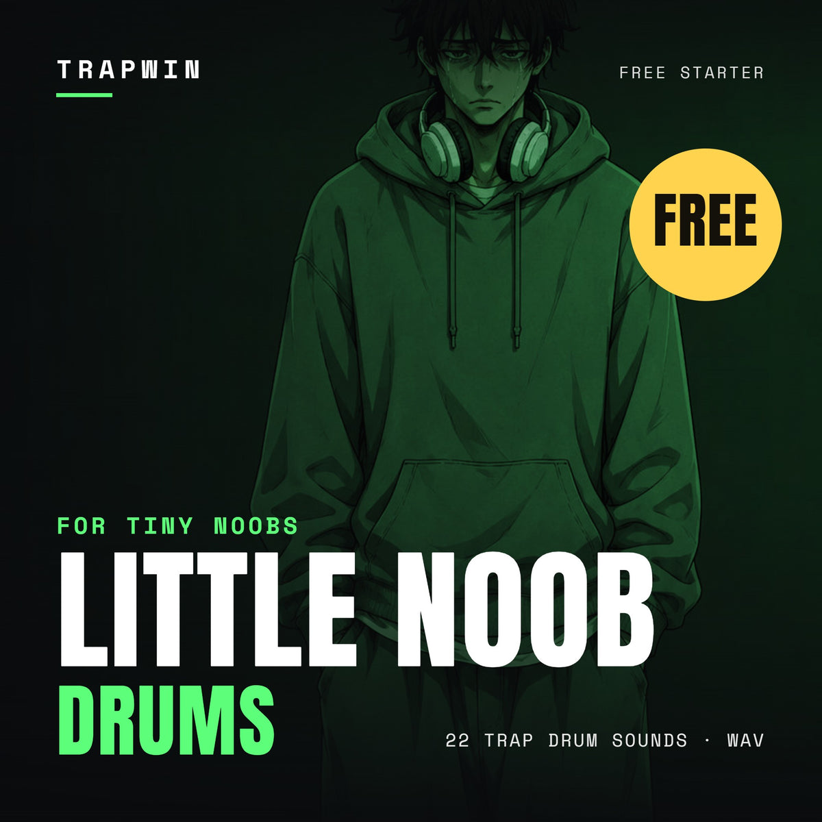 Little Noob Drums – free trap drum kit cover