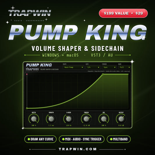 TrapWin PUMP KING volume shaper plugin cover