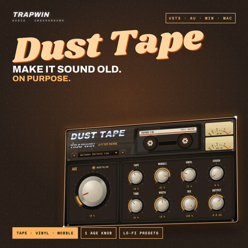 TrapWin DUST TAPE - Lo-Fi Bandmaschinen Plugin