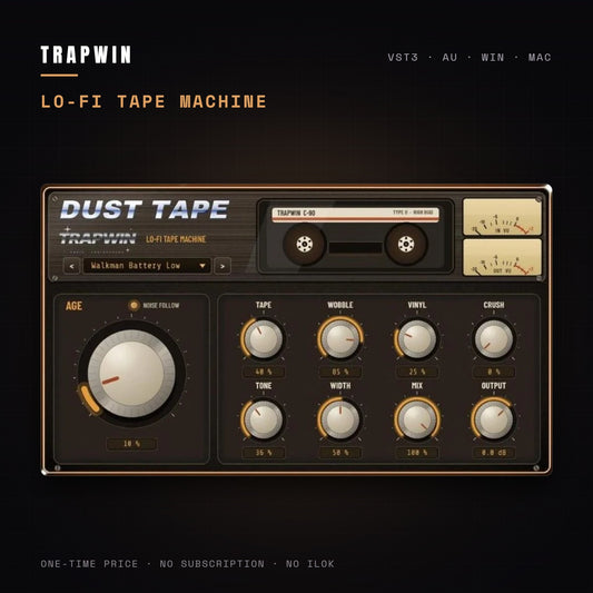 TrapWin Dust Tape lo-fi plugin