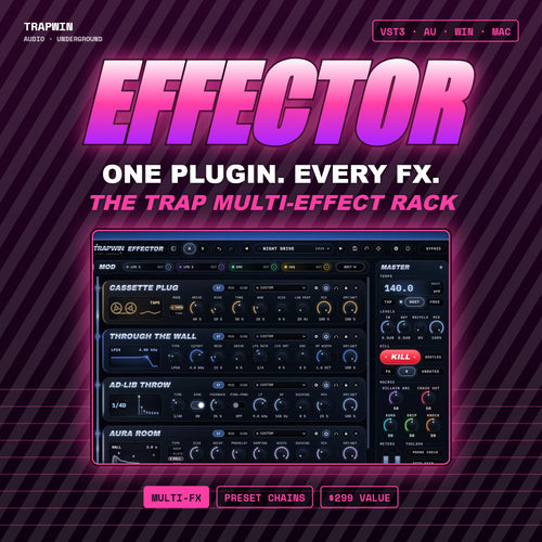 TRAPWIN EFFECTOR - Trap Multi-Effect Plugin (VST3 / AU)