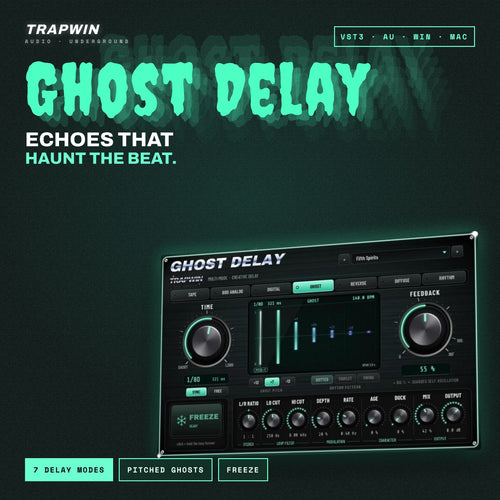 TrapWin GHOST DELAY - Kreatives Multi-Mode Delay Plugin