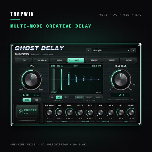 TrapWin Ghost Delay plugin