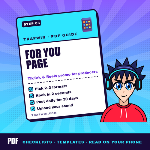FOR YOU PAGE - TikTok & Reels Promo for Producers Guide