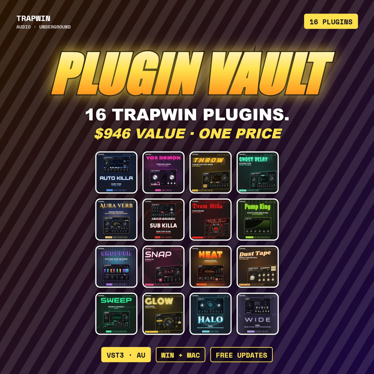 TrapWin PLUGIN VAULT – 16 plugins bundle