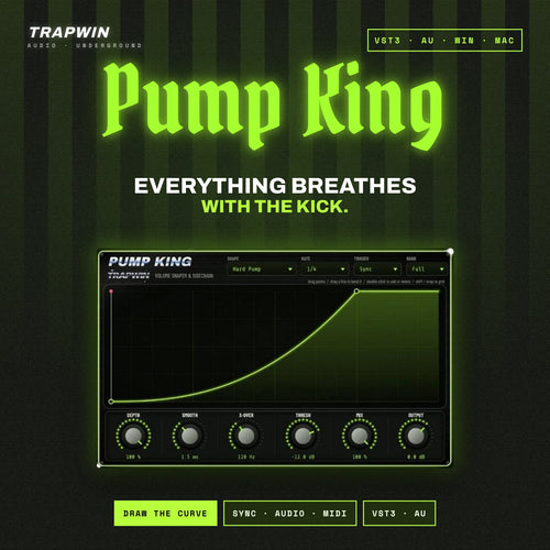 TrapWin PUMP KING - Volume Shaper & Sidechain Plugin