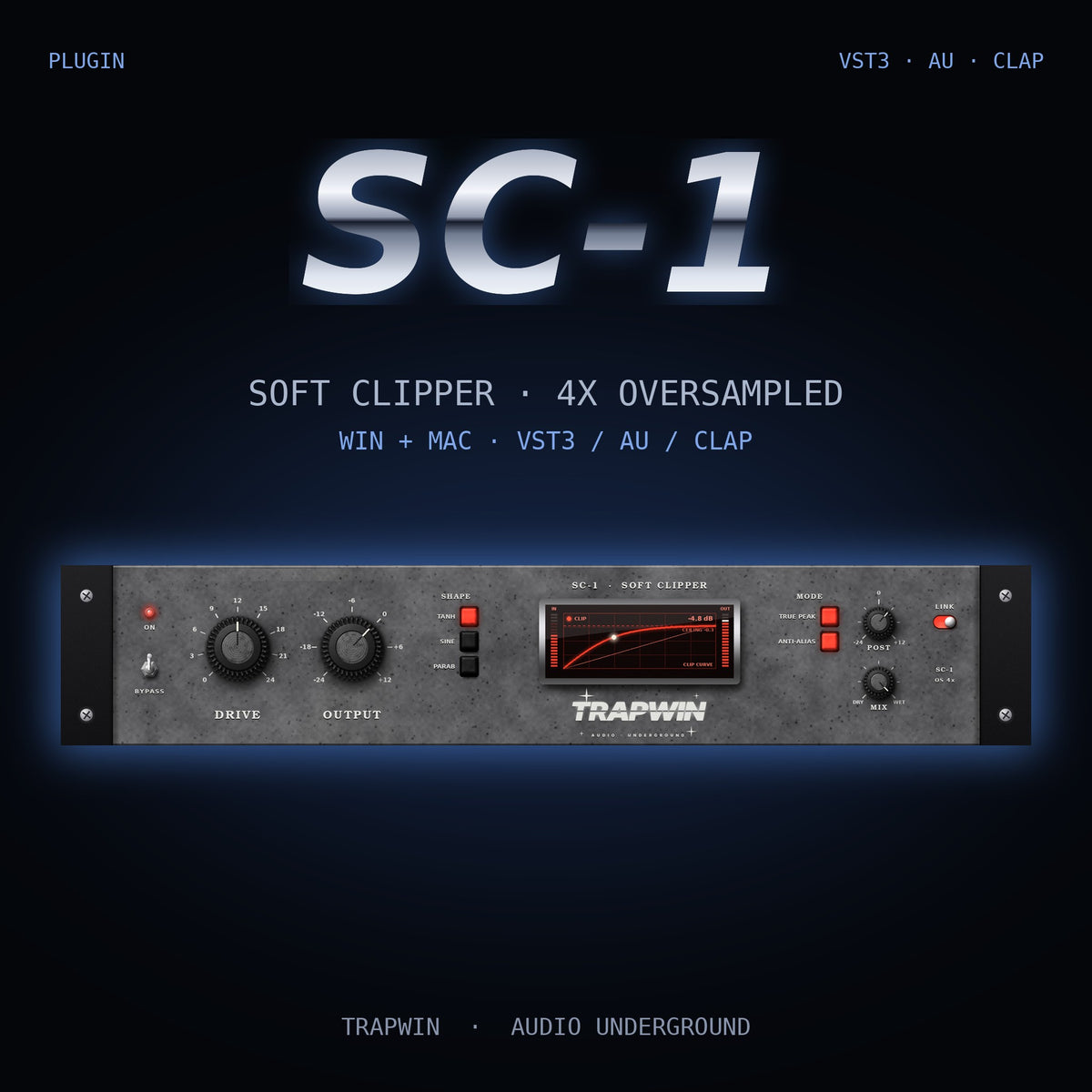 TrapWin SC-1 - Soft Clipper Plugin