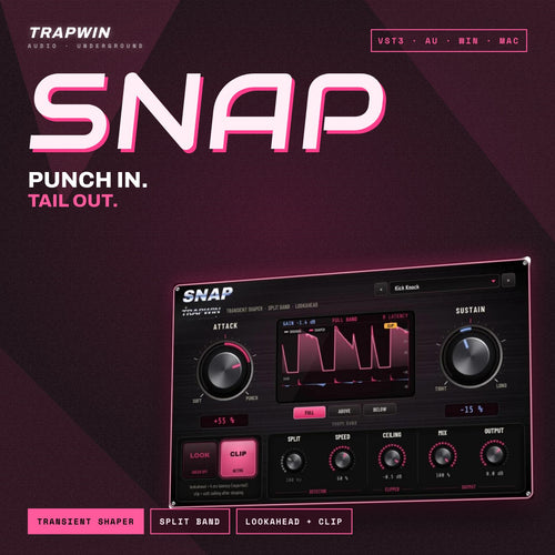 TrapWin SNAP - Transient Shaper Plugin