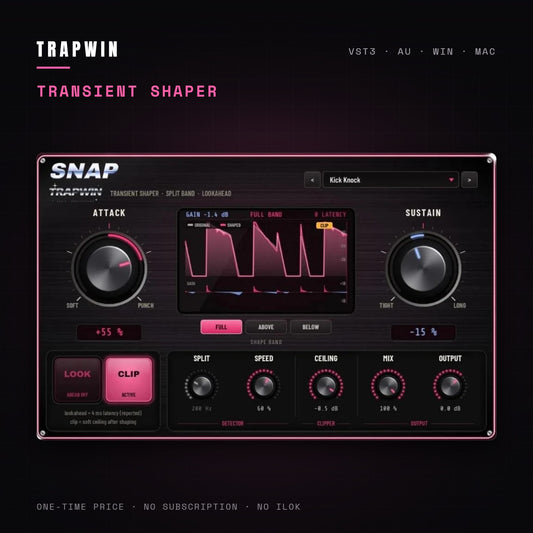 TrapWin Snap transient shaper plugin