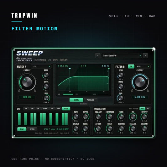 TrapWin Sweep filter plugin