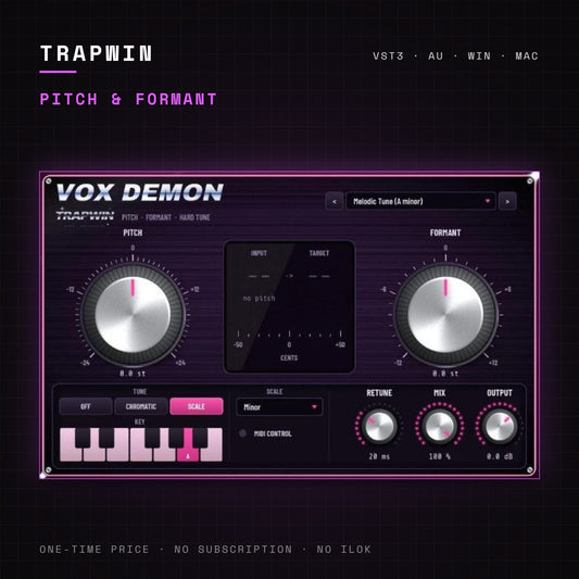TrapWin VOX DEMON – pitch & formant plugin cover