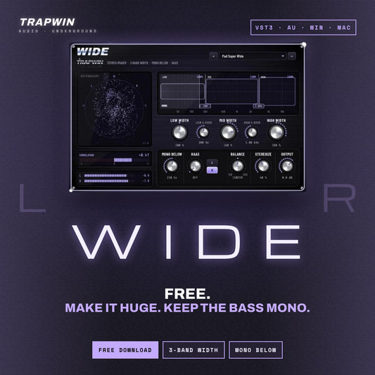 TrapWin WIDE - Free Stereo Imager Plugin