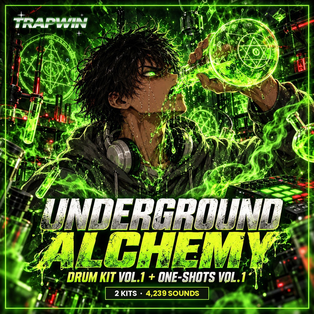 TrapWin UNDERGROUND ALCHEMY - Drum Kit Vol. 1 + One-Shots Vol. 1 Bundle