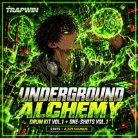 TrapWin UNDERGROUND ALCHEMY - Drum Kit Vol. 1 + One-Shots Vol. 1 Bundle