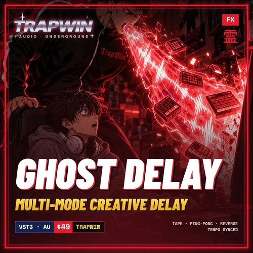 TrapWin GHOST DELAY - Plugin de delay criativo multimodo
